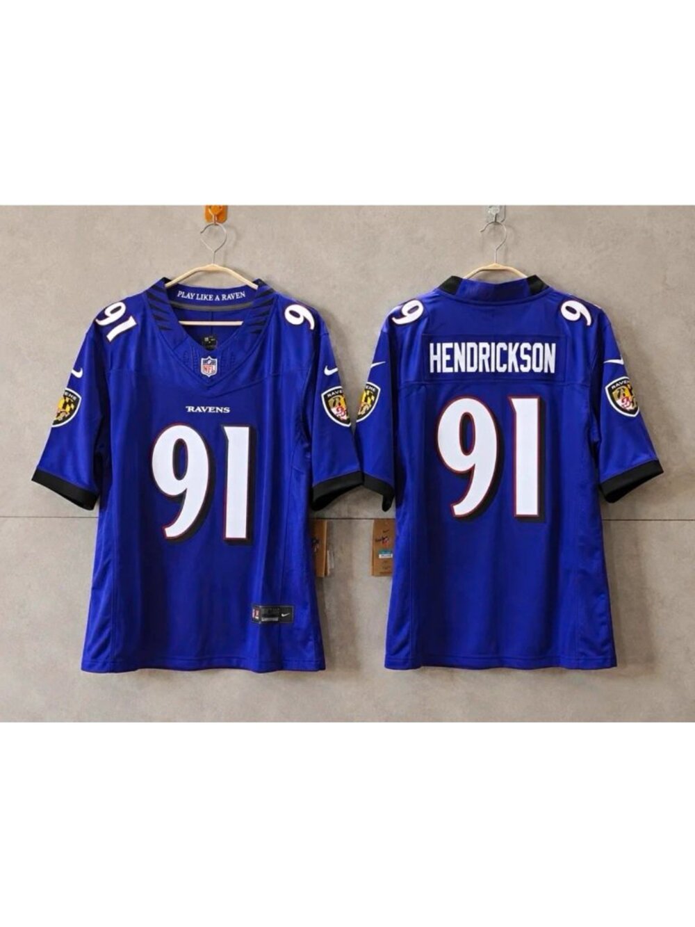 Trey Hendrickson Purple 91 Stitched Jersey Vapor